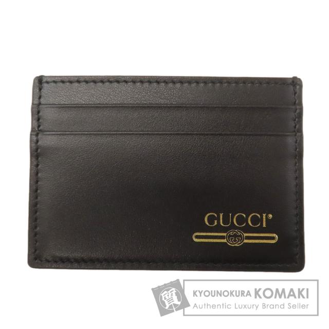 グッチ GUCCI 547596  ロゴ  カードケース レザー レディース  中古