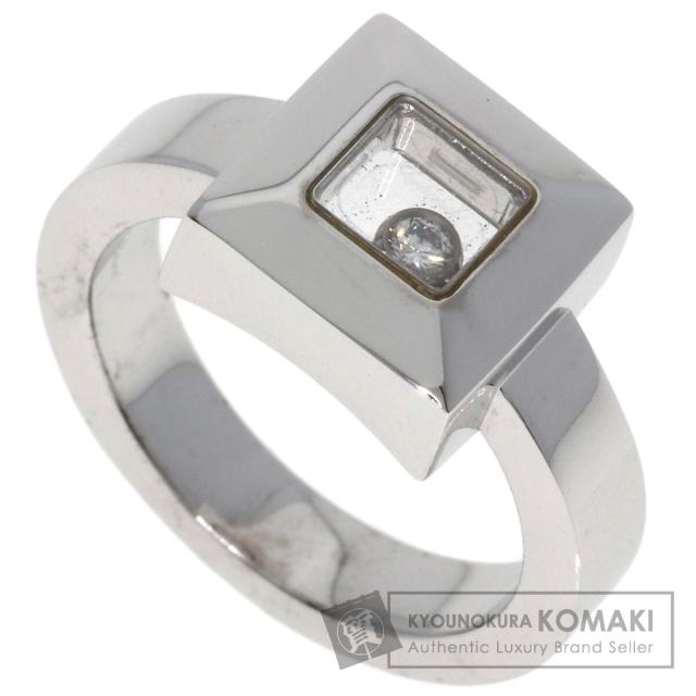 ショパール Chopard  ハッピー ダイヤモンド スクエア  リング・指輪 K18ホワイトゴールド 中古