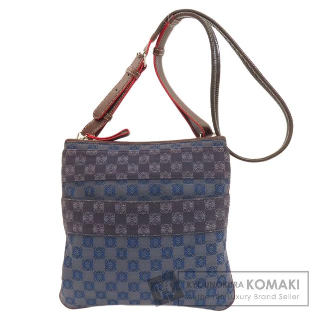 ロエベ LOEWE  アナグラム  ショルダーバッグ キャンバス レディース  中古