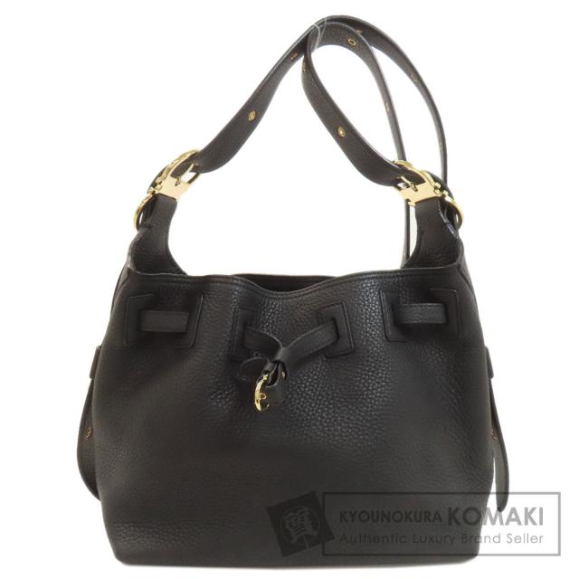 サルヴァトーレフェラガモ Salvatore Ferragamo  巾着 ベルト  ショルダーバッグ レザー 中古