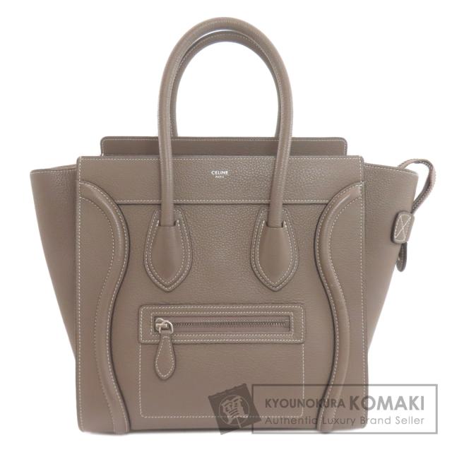 セリーヌ CELINE  ラゲージマイクロ  ハンドバッグ カーフ レディース  中古