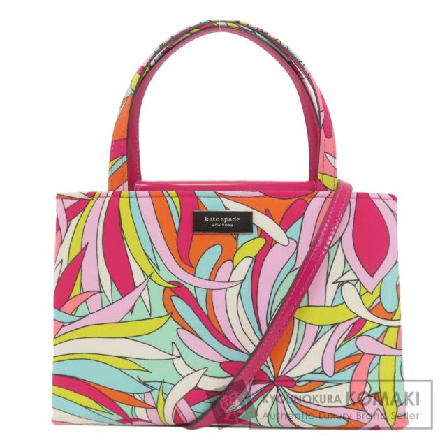 ケイトスペード kate spade  フラワー 2WAY  ハンドバッグ ナイロン素材 レディース  中古