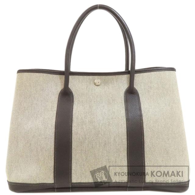 エルメス HERMES  ガーデンパーティPM シルバー金具  トートバッグ トワルアッシュ 中古