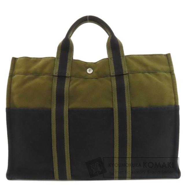 エルメス HERMES  サックフールトゥMM  ハンドバッグ キャンバス レディース  中古