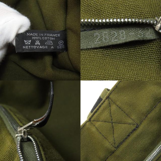 エルメス HERMES サックフールトゥMM ハンドバッグ キャンバス レディース 中古_7