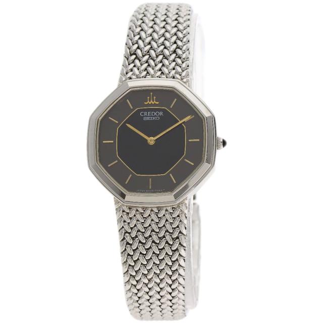 セイコー SEIKO 8420-5660 クレドール オクタゴン 腕時計 ステンレススチール SS レディース 中古_1