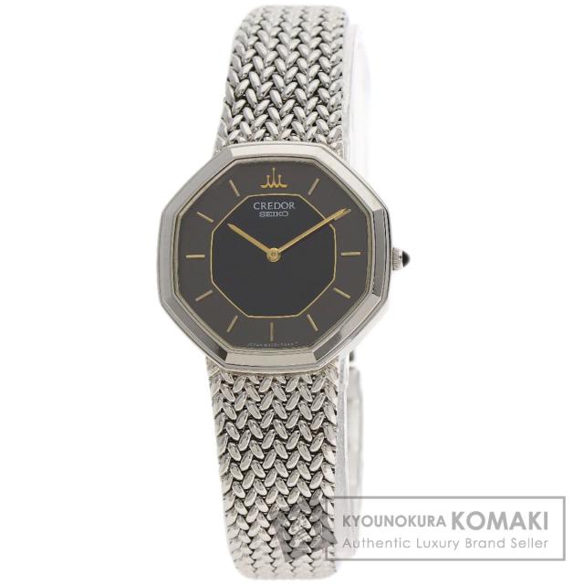 セイコー SEIKO 8420-5660 クレドール オクタゴン 腕時計 ステンレススチール SS レディース 中古