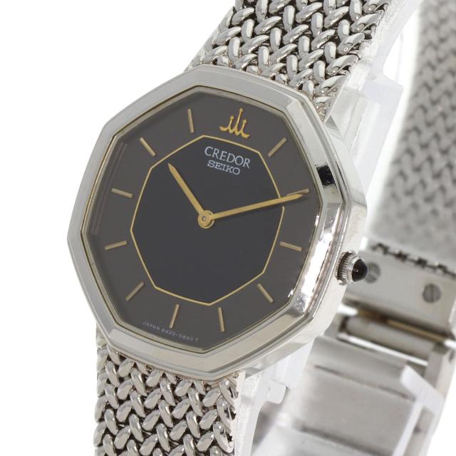 セイコー SEIKO 8420-5660 クレドール オクタゴン 腕時計 ステンレススチール SS レディース 中古_3