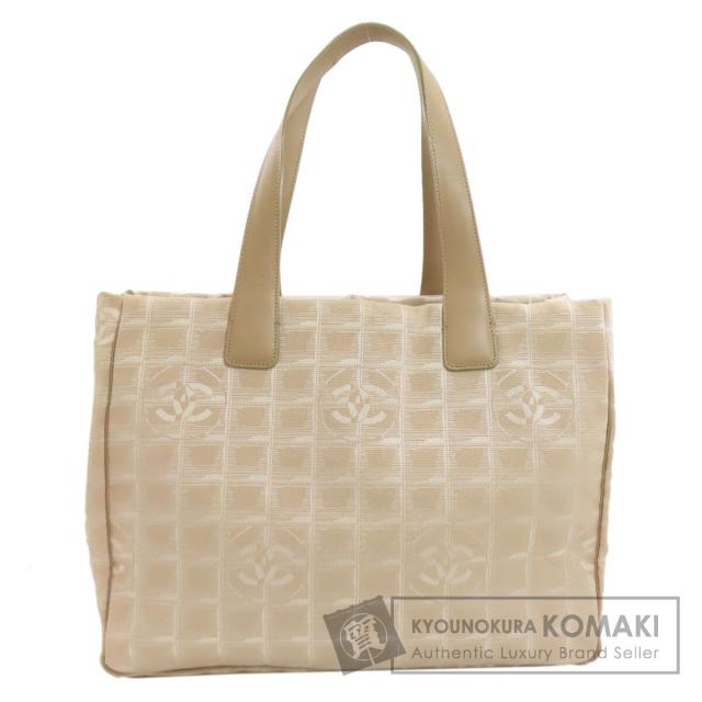 シャネル CHANEL  ニュートラベルライン シルバー金具  ハンドバッグ ナイロンジャガード 中古