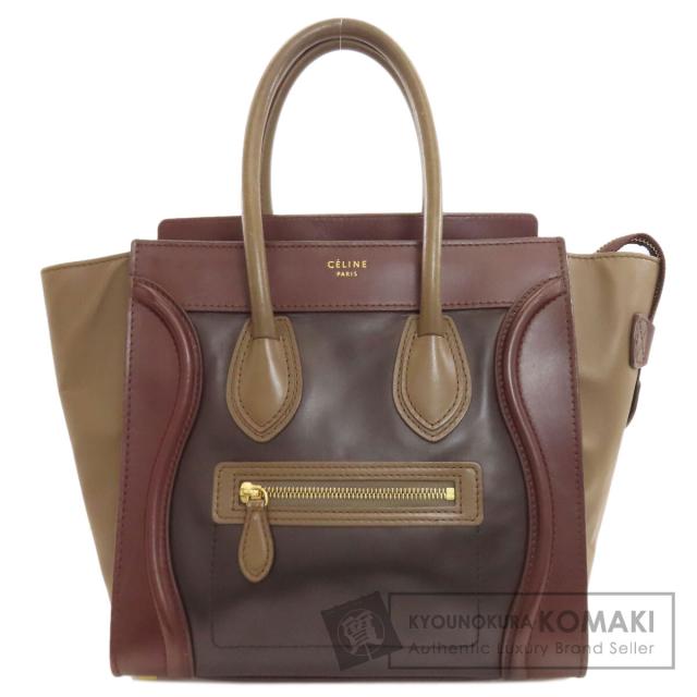 セリーヌ CELINE  ラゲージマイクロ  トートバッグ カーフ レディース  中古