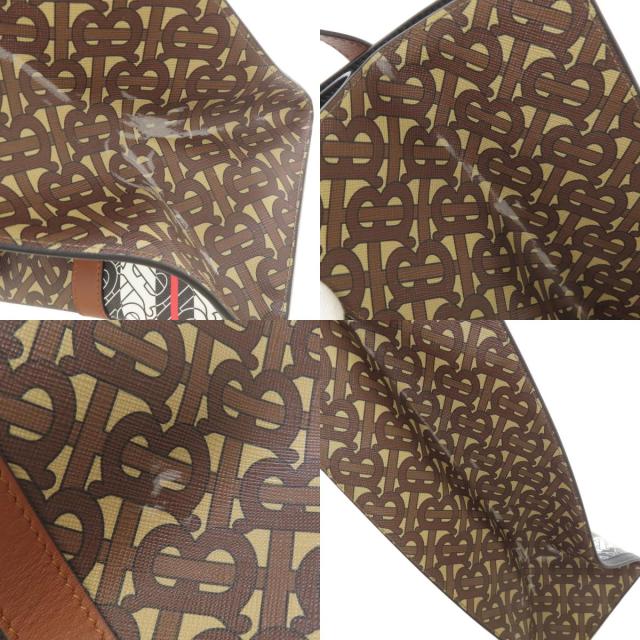 バーバリー BURBERRY TBロゴパターン トートバッグ PVC レディース 中古_7