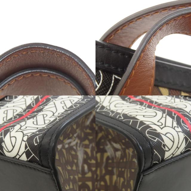 バーバリー BURBERRY TBロゴパターン トートバッグ PVC レディース 中古_8