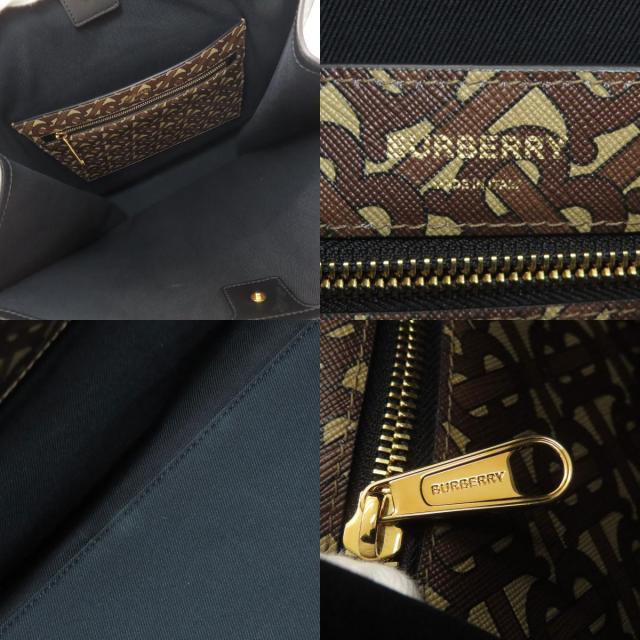バーバリー BURBERRY TBロゴパターン トートバッグ PVC レディース 中古_5