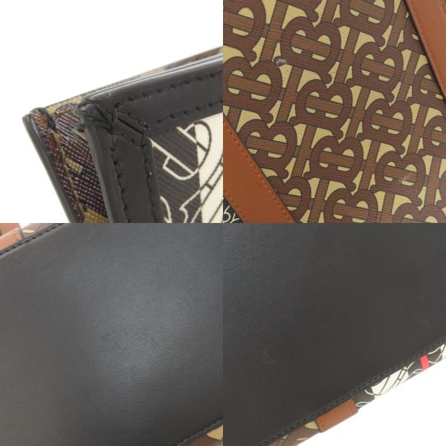 バーバリー BURBERRY TBロゴパターン トートバッグ PVC レディース 中古_6