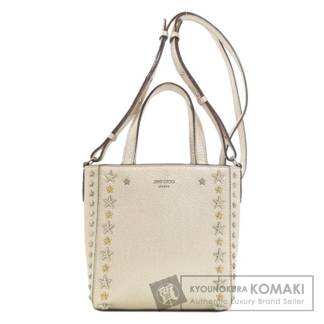 ジミーチュウ Jimmy Choo  スターモチーフ 2WAY  ハンドバッグ レザー レディース  中古