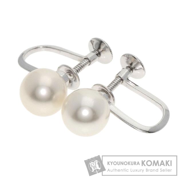 ミキモト MIKIMOTO パール 真珠 イヤリング K14ホワイトゴールド レディース 中古