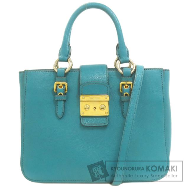 ミュウミュウ MIUMIU  マドラス 2WAY  ハンドバッグ レザー レディース  中古