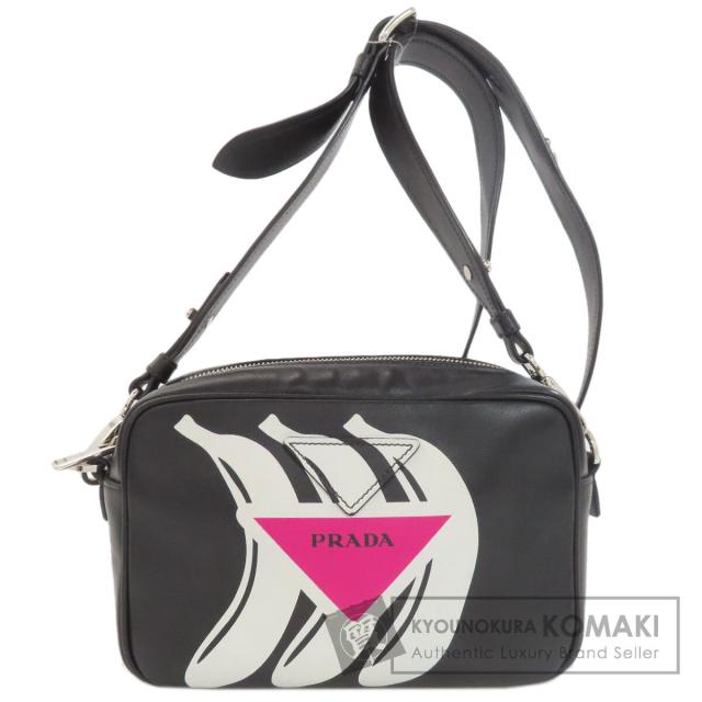 プラダ PRADA  バナナ  ショルダーバッグ カーフ レディース  中古