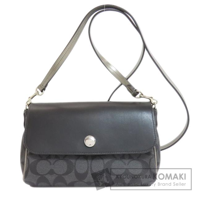 コーチ COACH F26172  リバーシブル フラップ シグネチャー ロングショルダー  中古