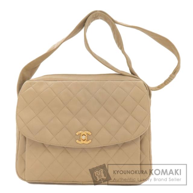 シャネル CHANEL  マトラッセ ゴールド金具  ショルダーバッグ ラムスキン レディース  中古