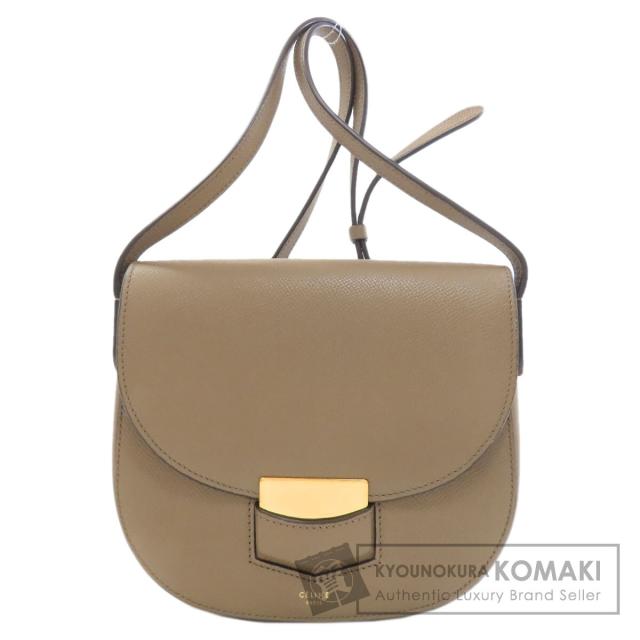 セリーヌ CELINE  ロゴ  ショルダーバッグ レザー レディース  中古