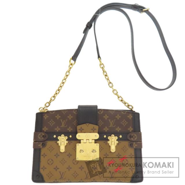 ルイヴィトン LOUIS VUITTON M43596  トランククラッチ  ショルダーバッグ モノグラムリバース 中古