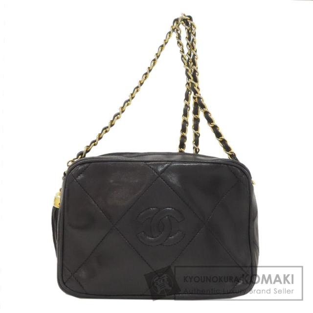 シャネル CHANEL  チェーンショルダー マトラッセ ゴールド金具  ショルダーバッグ 中古
