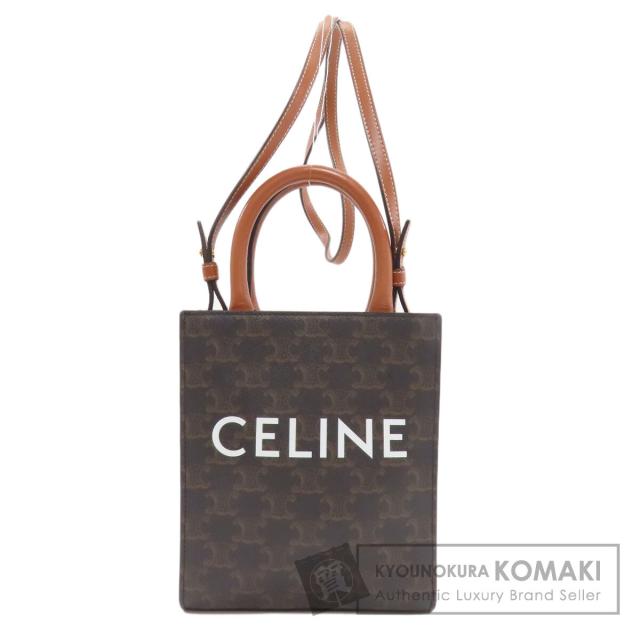 セリーヌ CELINE  ミニ バーティカルカバ 2WAY  ハンドバッグ PVC レディース  中古