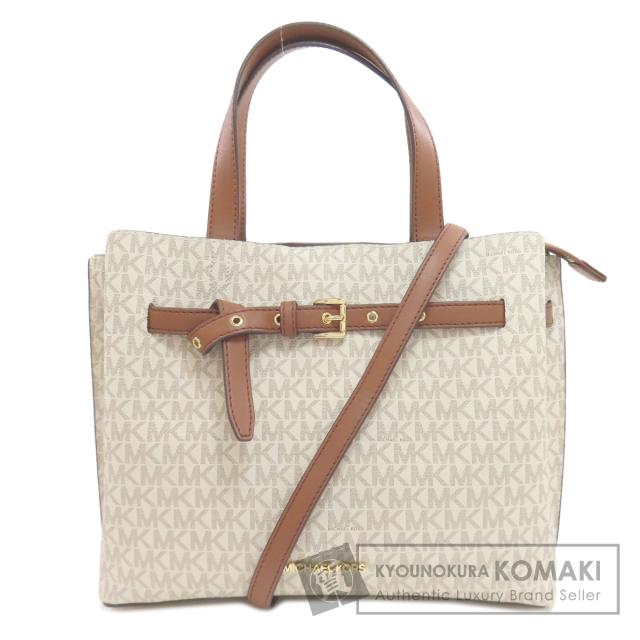 マイケルコース Michael Kors  エミリア MKシグネチャー 2WAY  ハンドバッグ PVC レディース  中古