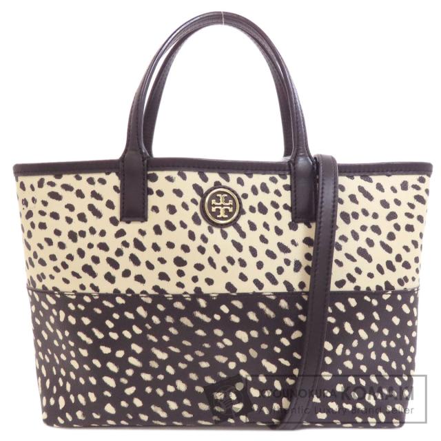 トリーバーチ Tory Burch  ダルメシアン柄 2WAY  ハンドバッグ PVC レディース  中古