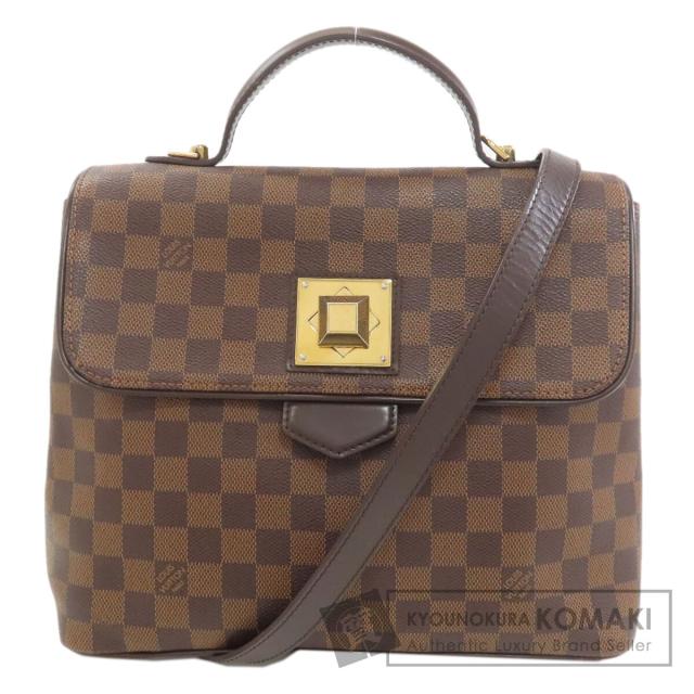 ルイヴィトン LOUIS VUITTON N41168  ベルガモMM  ハンドバッグ ダミエキャンバス レディース  中古