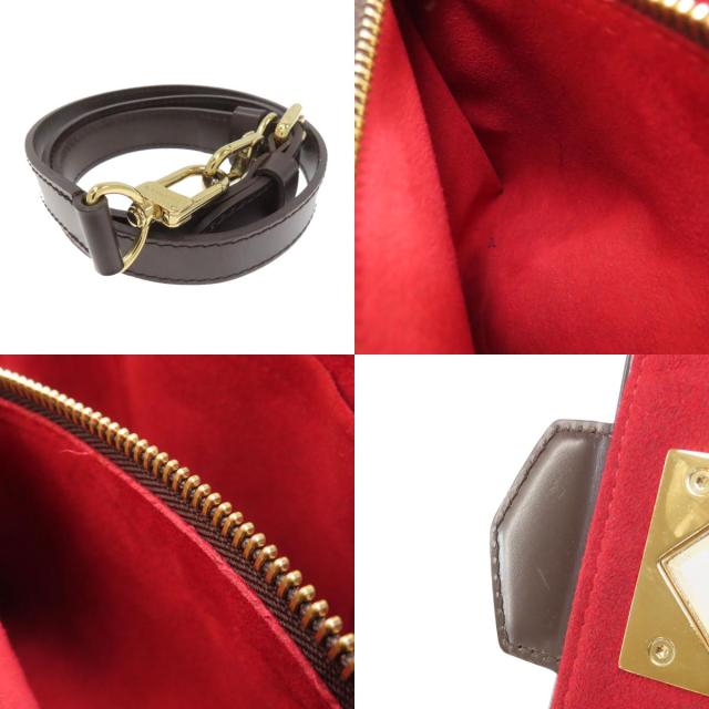 ルイヴィトン LOUIS VUITTON N41168 ベルガモMM ハンドバッグ ダミエキャンバス レディース 中古_5