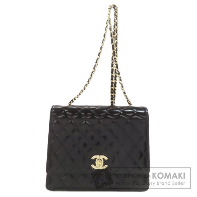 シャネル CHANEL  チェーンショルダー マトラッセ ゴールド金具  ショルダーバッグ カーフ 中古