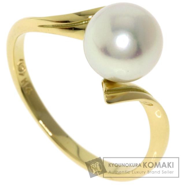 ミキモト MIKIMOTO パール 真珠 リング・指輪 K14イエローゴールド