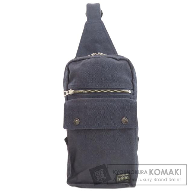 ポーター PORTER  ロゴ  ボディバッグ キャンバス レディース  中古