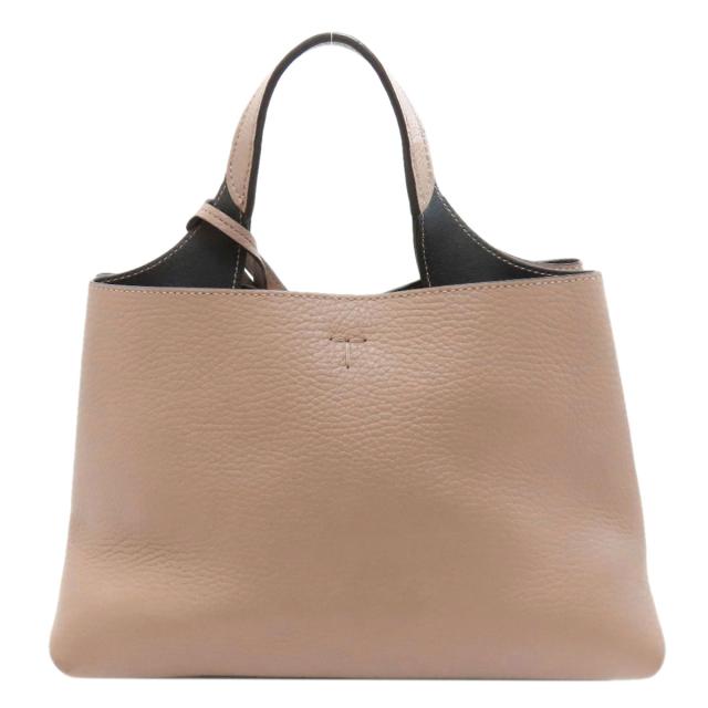 トッズ TODS Tチャーム 2WAY ハンドバッグ カーフ レディース 中古