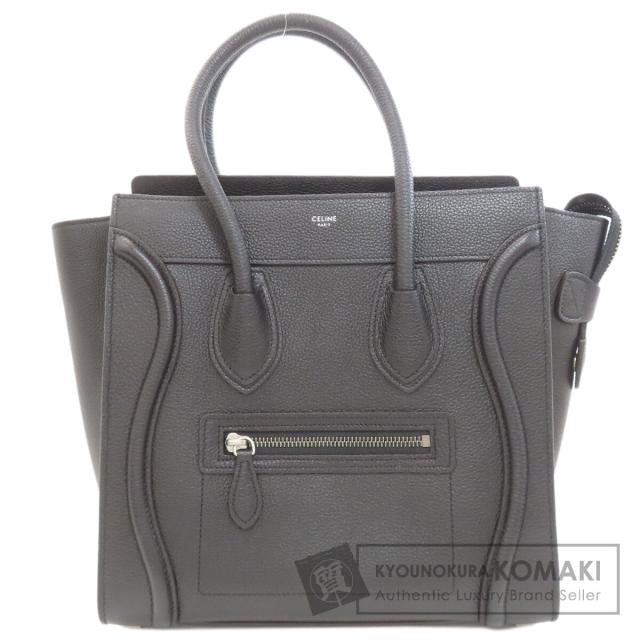 セリーヌ CELINE  ラゲージマイクロ  ハンドバッグ カーフ レディース  中古