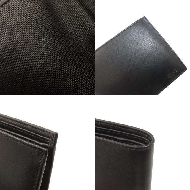 プラダ PRADA 2M0002 ロゴ 二つ折り財布（小銭入れあり） カーフ メンズ 中古_8