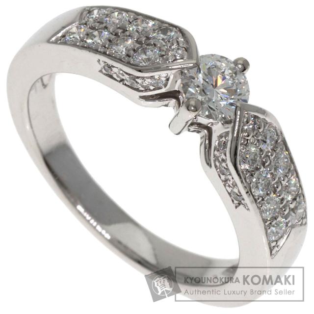 ショーメ Chaumet プリュム ソリテール ダイヤモンド リング・指輪 プラチナPT950 中古
