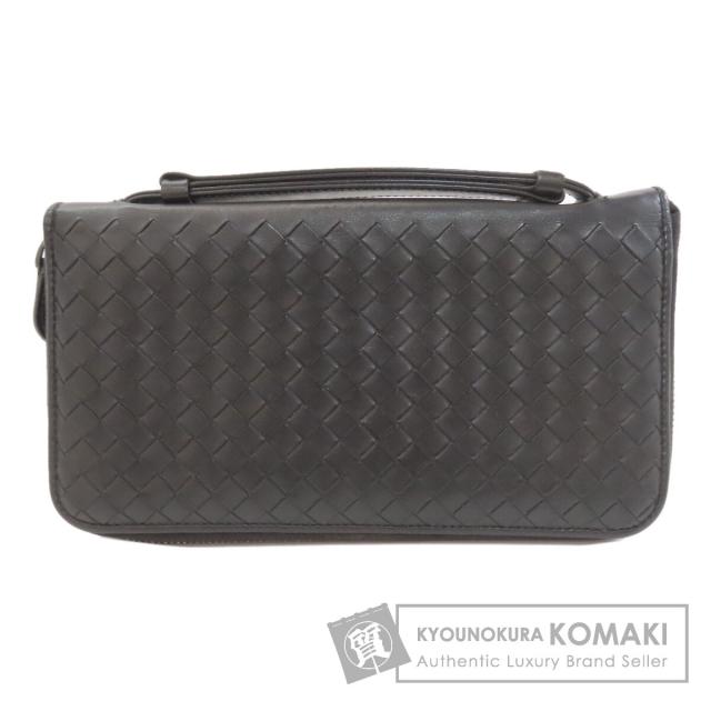 ボッテガヴェネタ BOTTEGA VENETA  イントレチャート  長財布（小銭入れあり） カーフ 中古