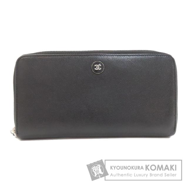 シャネル CHANEL  ココボタン  長財布（小銭入れあり） グレインド カーフスキン 中古