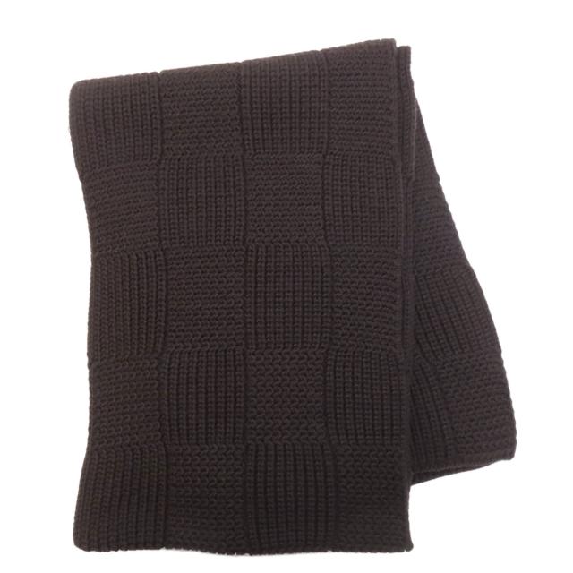 ルイヴィトン LOUIS VUITTON  ロゴ ダミエ柄  マフラー ウール レディース  中古_2