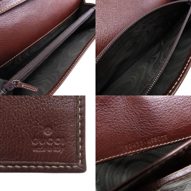 グッチ GUCCI 190425 ロゴ 長財布（小銭入れあり） レザー レディース 中古_5