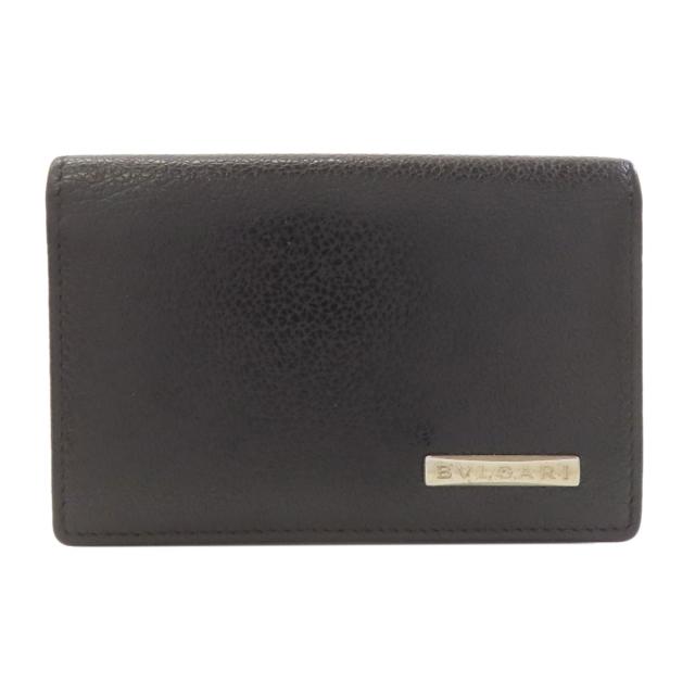 ブルガリ BVLGARI ロゴ カードケース レザー レディース 中古Erler