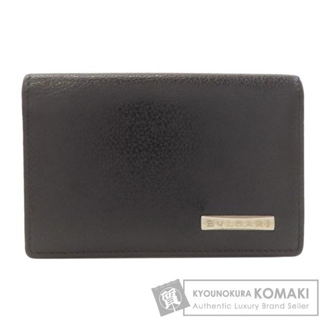 ブルガリ BVLGARI  ロゴ  カードケース レザー レディース  中古