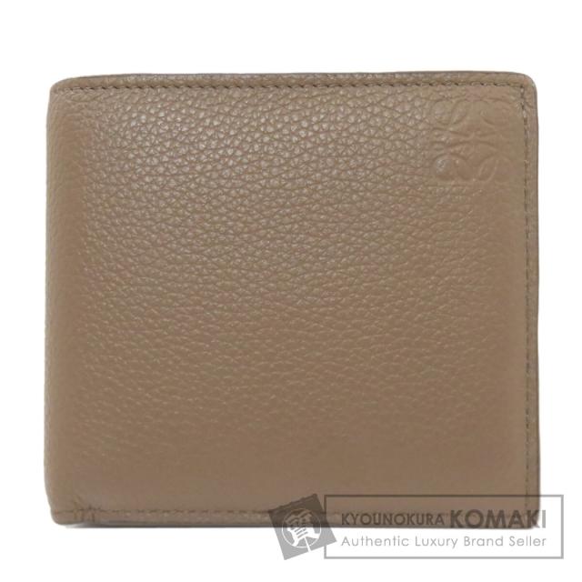 ロエベ LOEWE  アナグラム バイフォールド  二つ折り財布（小銭入れあり） レザー 中古