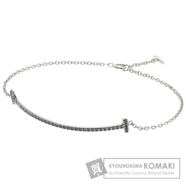ティファニー TIFFANY&Co. Tスマイル ブルートパーズ ブレスレット K18ホワイトゴールド 中古 111,815円