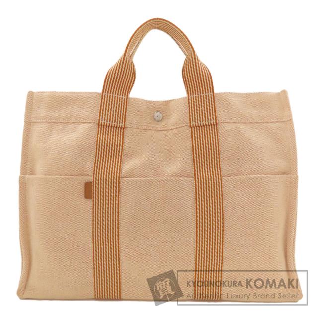 エルメス HERMES サックフール トゥMM ハンドバッグ キャンバス レディース 中古