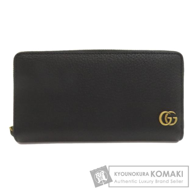 グッチ GUCCI 428736 ダブルG ジップアラウンドウォレット 長財布（小銭入れあり） レザー 中古