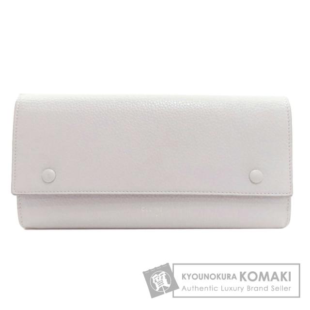 セリーヌ CELINE ロゴ 長財布（小銭入れあり） レザー レディース 中古